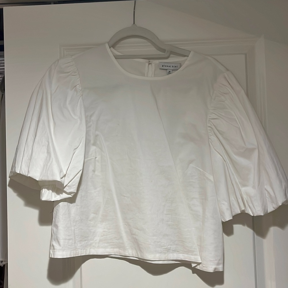 Gianni bini puff sleeve blouse